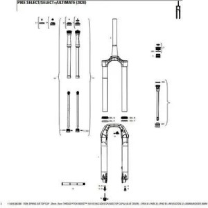 Widelec Rockshox Top Cap Db Splined 35mm