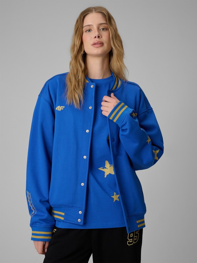 4F Bluza bomberka uniseks 4F x Bartosz Zmarzlik - niebieska XXL