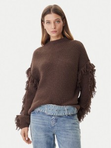 ONLY Sweter Molly 15363467 Brązowy Regular Fit