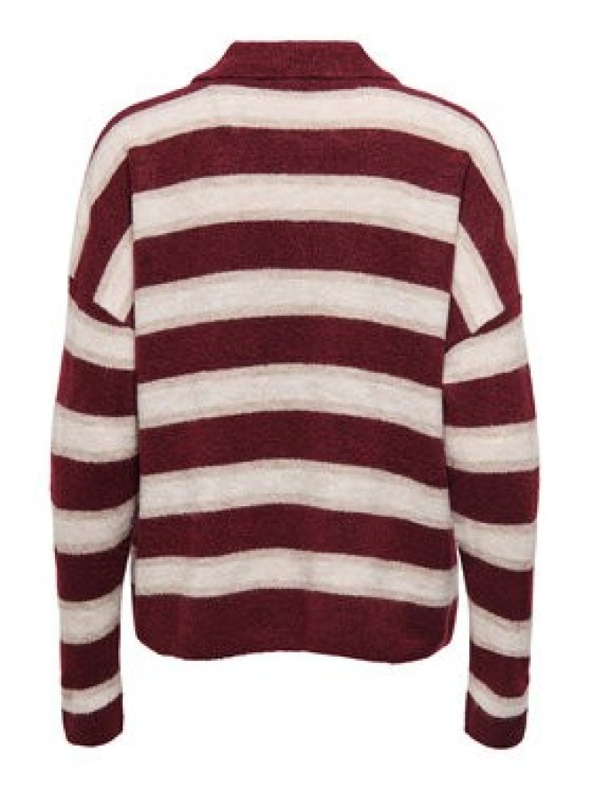 ONLY Sweter Talio 15358606 Bordowy Regular Fit