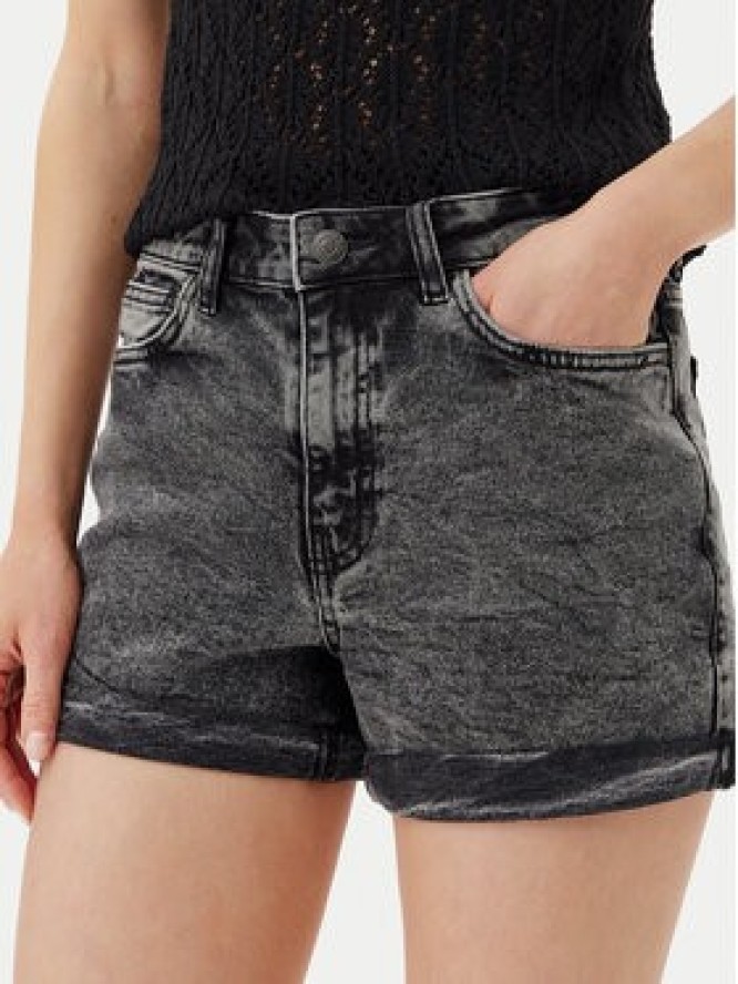 Noisy May Szorty jeansowe Moni 27033697 Szary Slim Fit