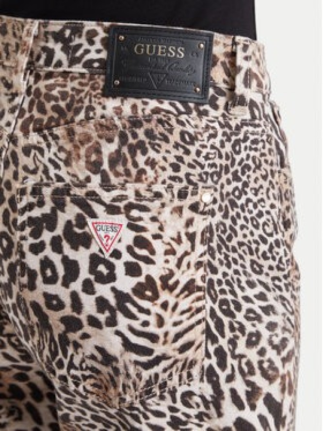Guess Jeansy W6BA1A W4343 Brązowy Wide Leg