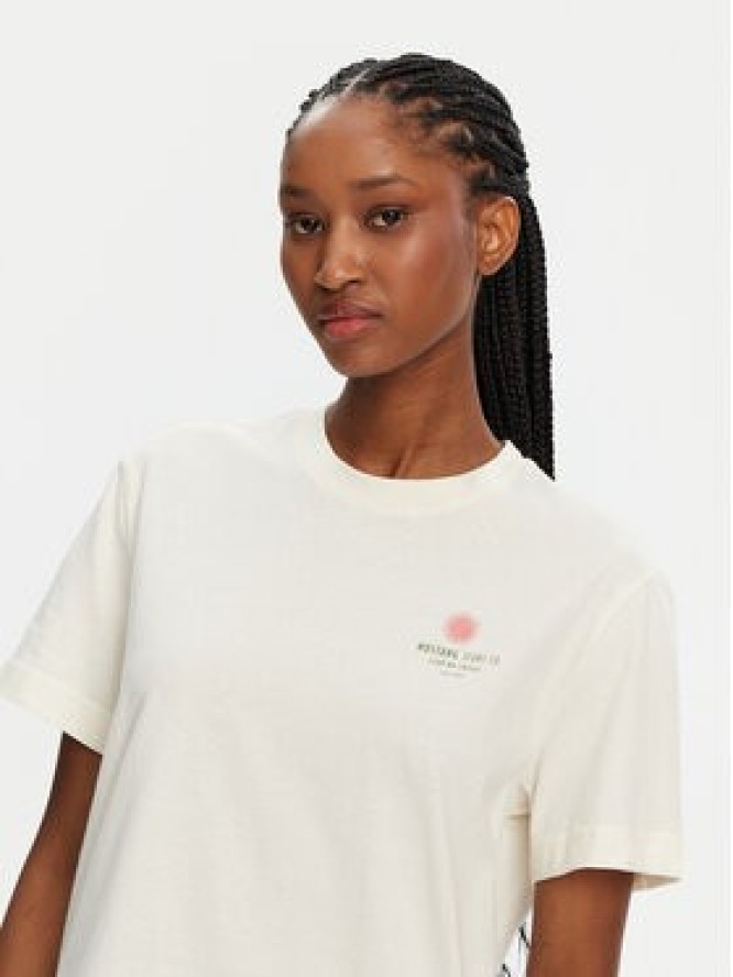 Mustang T-Shirt Floris 1016141 Écru Relaxed Fit