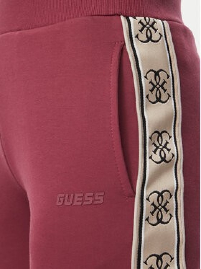 Guess Spodnie dresowe V2YB15 KB3P2 Różowy ciemny Regular Fit