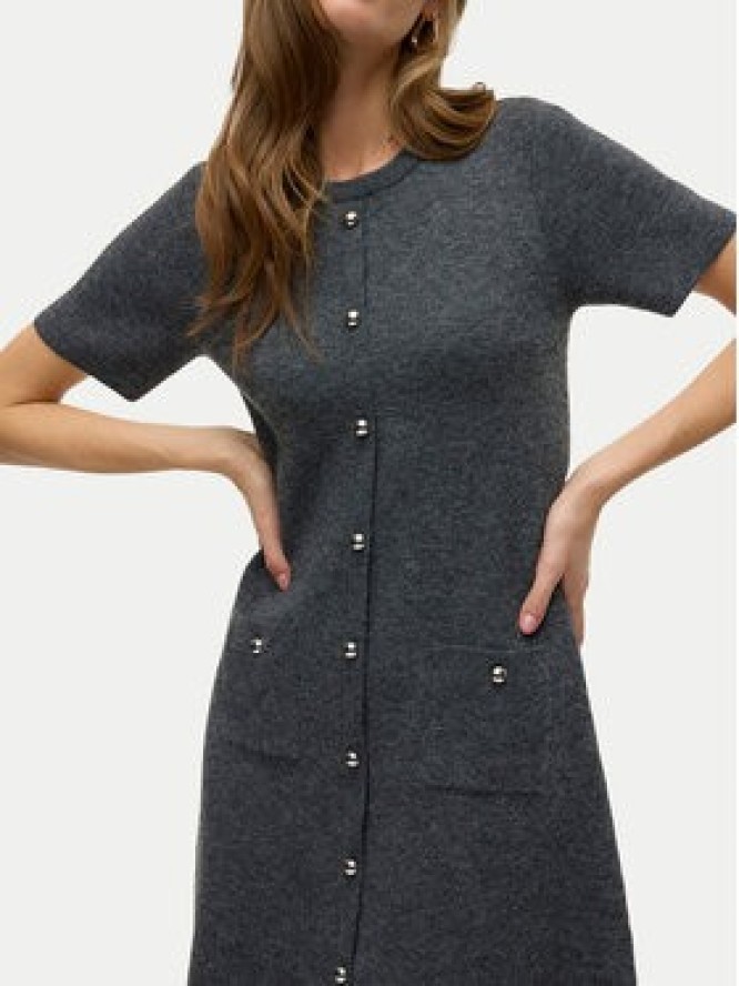 Vero Moda Sukienka dzianinowa Johanna 10333908 Szary Standard Fit
