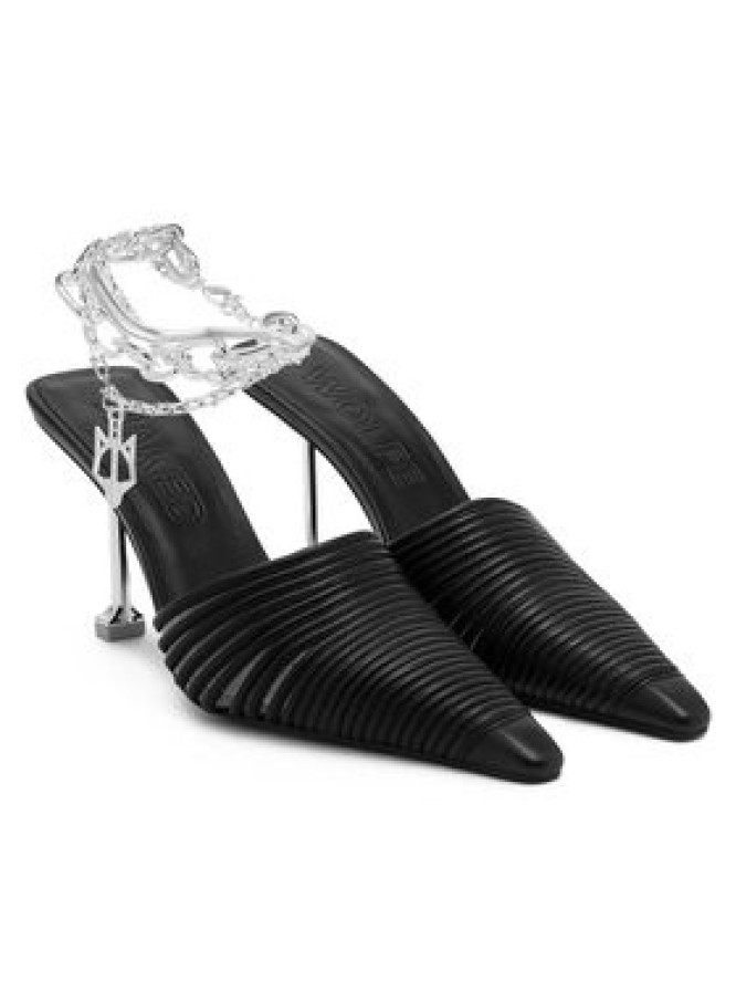 Naked Wolfe Klapki Chromed 00007 Czarny