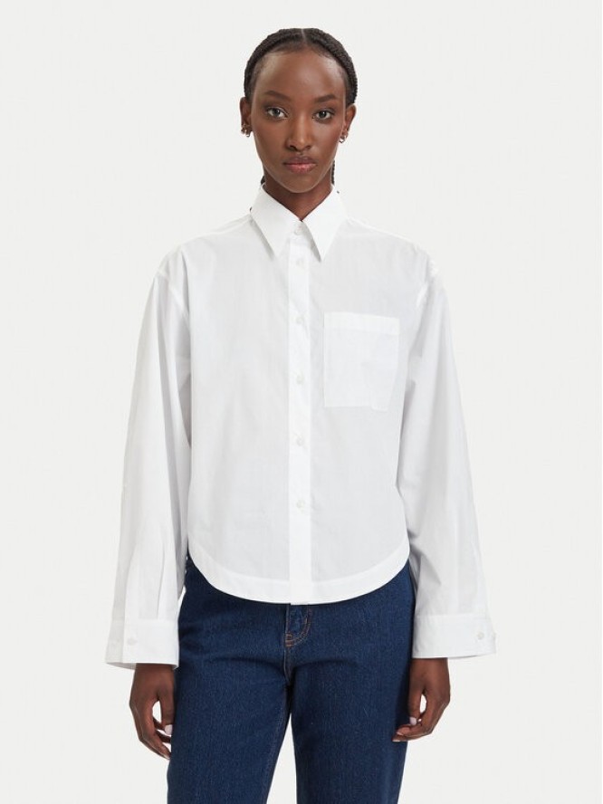 BOSS Koszula C_Boskota-1 50566871 Biały Oversize