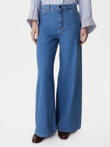 Weekend Max Mara Jeansy Vega 2615181041 Niebieski Wide Leg