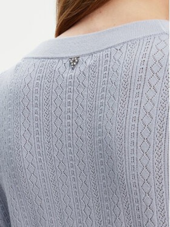 Guess Kardigan W5YR01 Z2ZK2 Niebieski Regular Fit