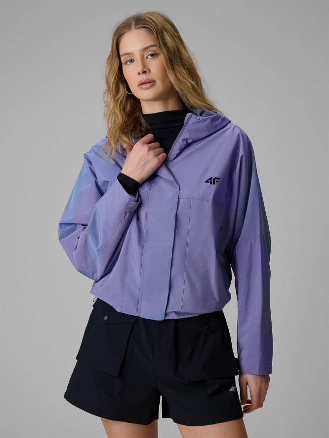 4F Kurtka przejściowa damska - fioletowa S