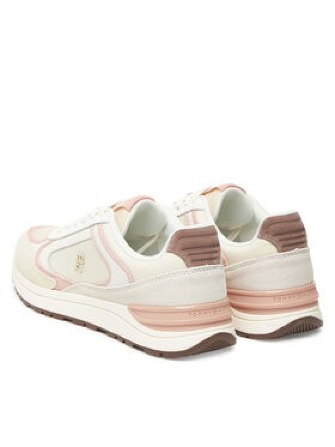 Tommy Hilfiger Sneakersy Casual Fashion Runner Mix FW0FW08693 Écru