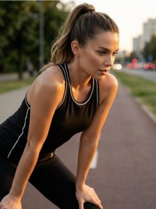 Koszulka sportowa Gym Hard - czarny