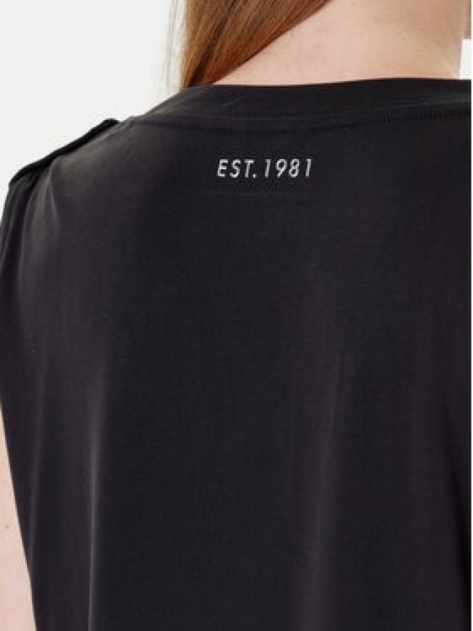 Guess Bluzka W5YP52 KCYW2 Czarny Regular Fit