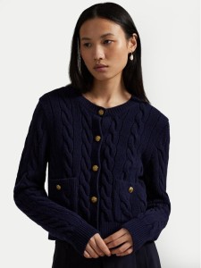 Polo Ralph Lauren Kardigan 211978312501 Granatowy Regular Fit