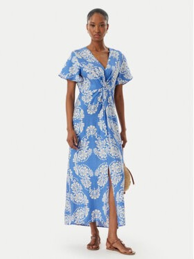 LOLA CASADEMUNT Sukienka letnia LS2616137 Niebieski Regular Fit