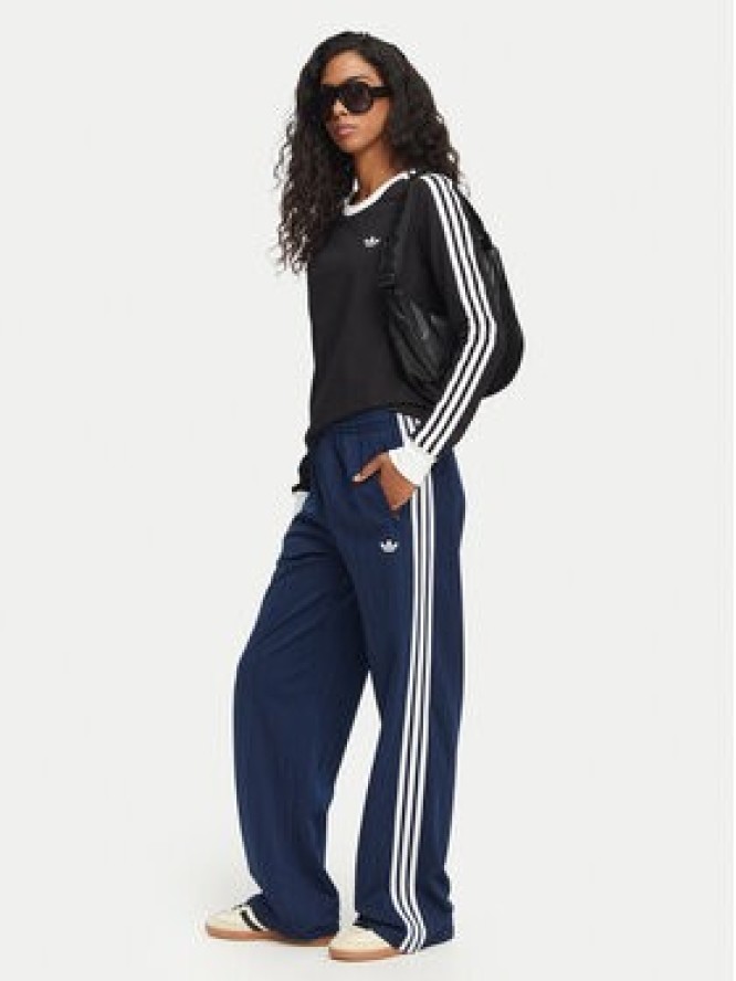 adidas Spodnie dresowe Pinstripe Firebird Loose Trackpant KS9976 Granatowy Loose Fit