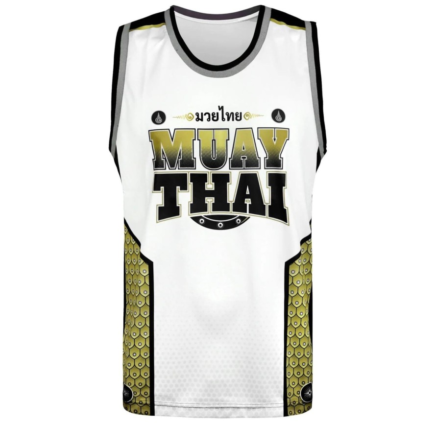 Tank Top TUFF Golden Gladiator In White