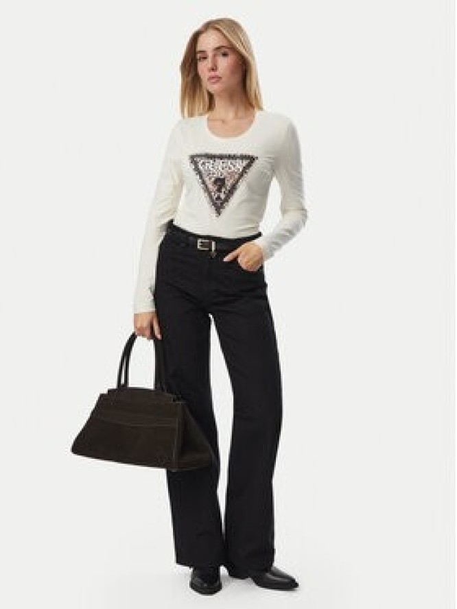 Guess Bluzka W6BI57 K7387 Beżowy jasny Regular Fit