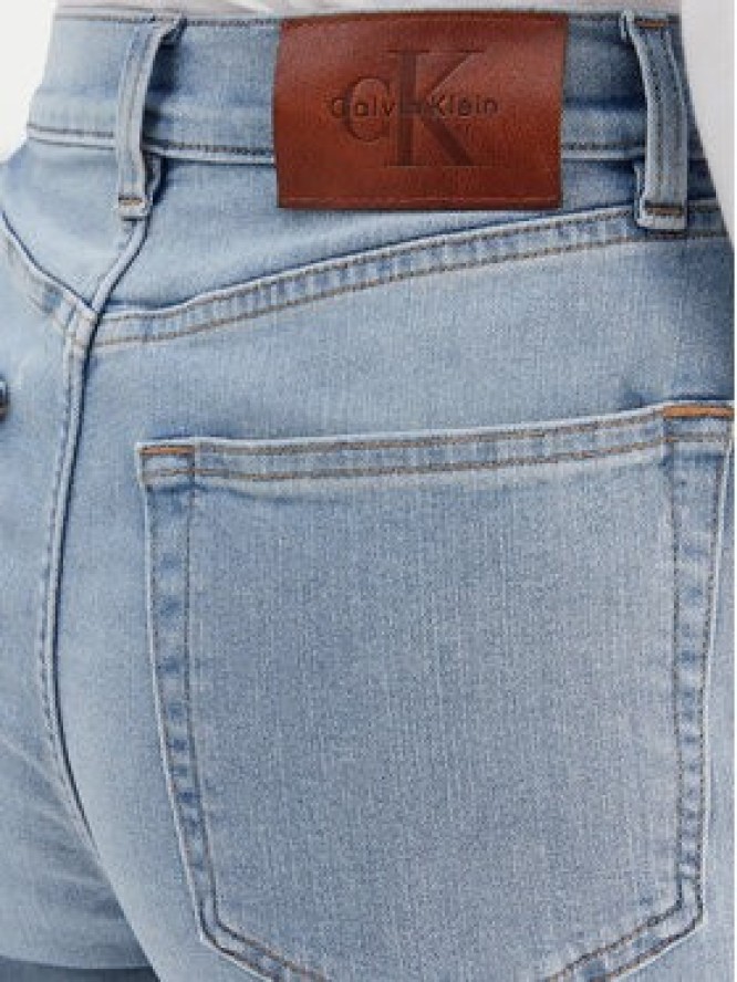 Calvin Klein Jeans Jeansy LV047E618G Niebieski Mom Fit