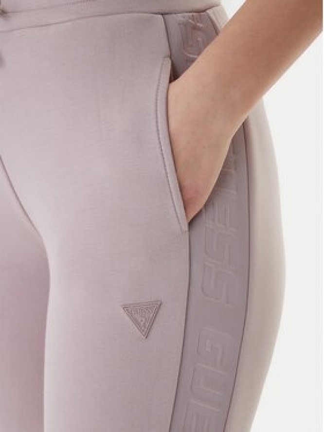 Guess Spodnie dresowe Allie Scuba V2YB18 K7UW2 Fioletowy Regular Fit
