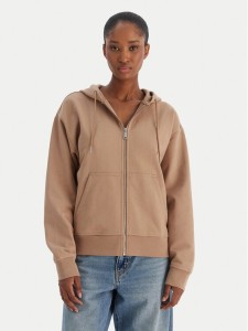 Calvin Klein Jeans Bluza Archive Logo French Terry LV047B237G Brązowy Regular Fit