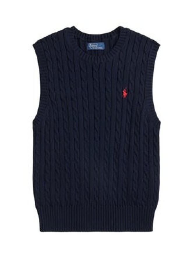 Polo Ralph Lauren Sweter 211971882501 Granatowy Slim Fit