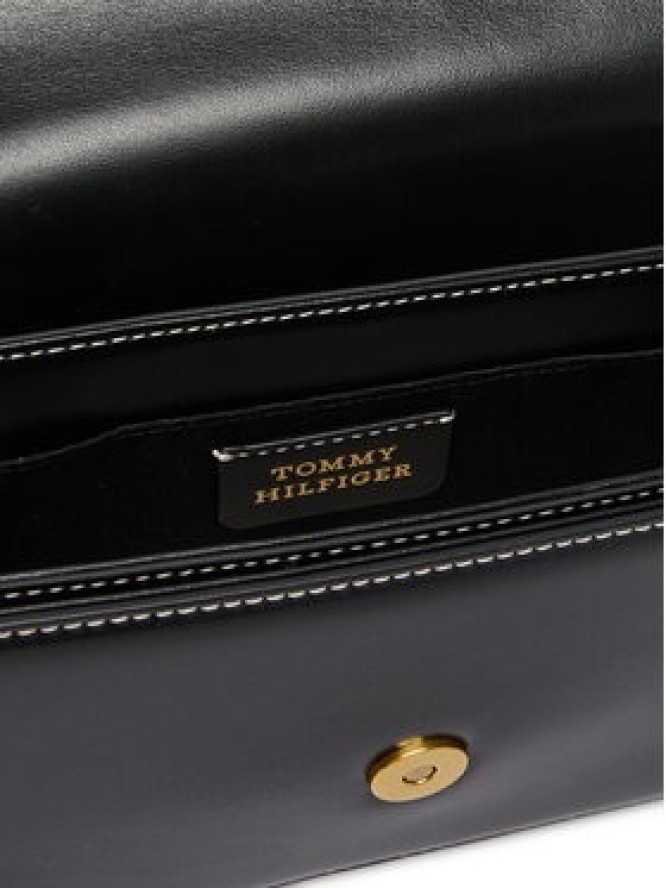 Tommy Hilfiger Torebka Th Script Flap Crossover AW0AW18399 Czarny