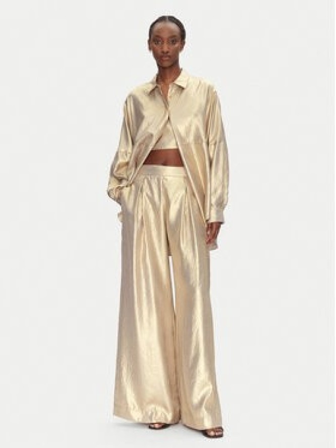 ACCESS FASHION Koszula 53-7016-922 Złoty Loose Fit