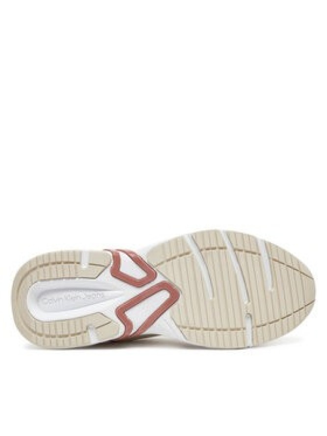 Calvin Klein Jeans Sneakersy Retro Tennis Mg Mix YW0YW01743 Écru