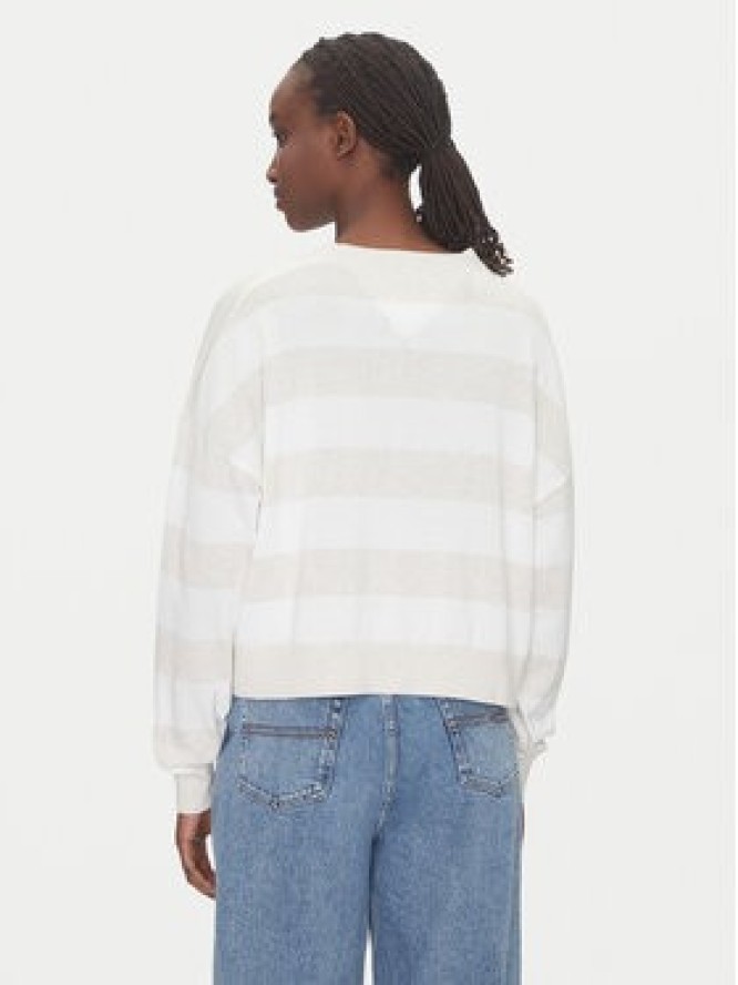 Tommy Jeans Kardigan DW0DW20968 Beżowy Relaxed Fit