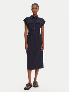 Patrizia Pepe Sukienka koszulowa 2A2870/A573-C789 Granatowy Regular Fit