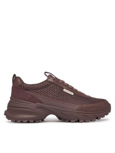 Calvin Klein Sneakersy Hike Runner Lup Lin Mesh HW0HW03000 Brązowy