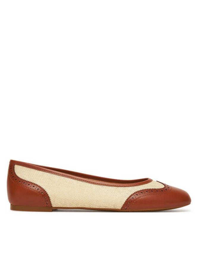 LAUREN RALPH LAUREN Baleriny Jayna 802961799001 Beżowy