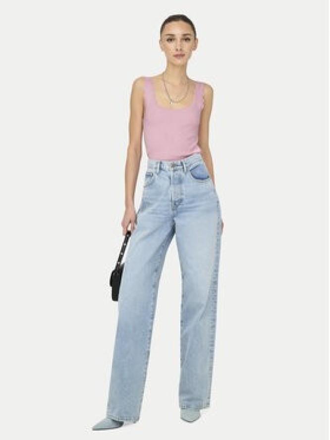 JDY Top Nanna 15290585 Czarny Slim Fit