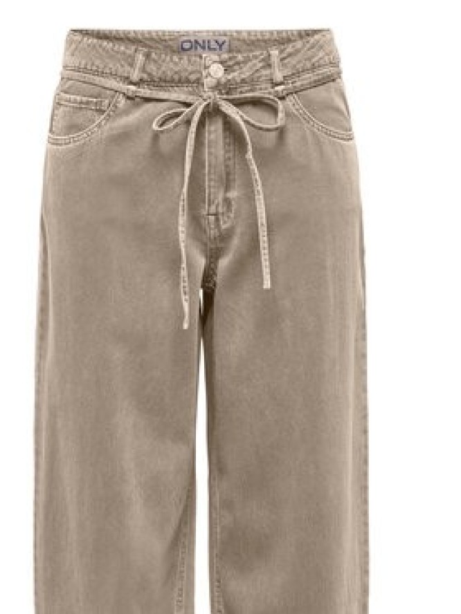 ONLY Jeansy Gianna 15372521 Beżowy Straight Leg