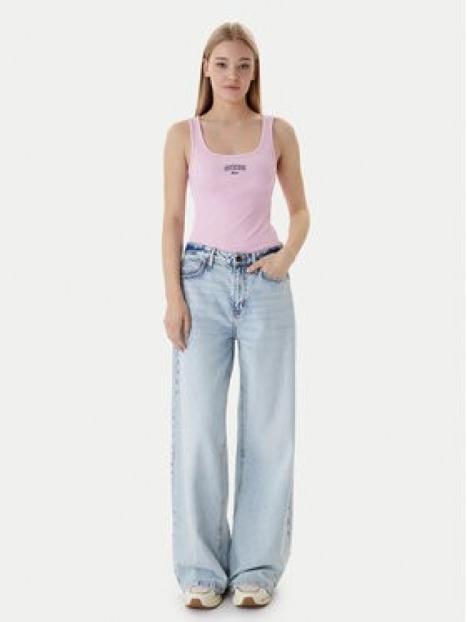 Guess Jeans Top W6RP20 KA0H1 Różowy Slim Fit