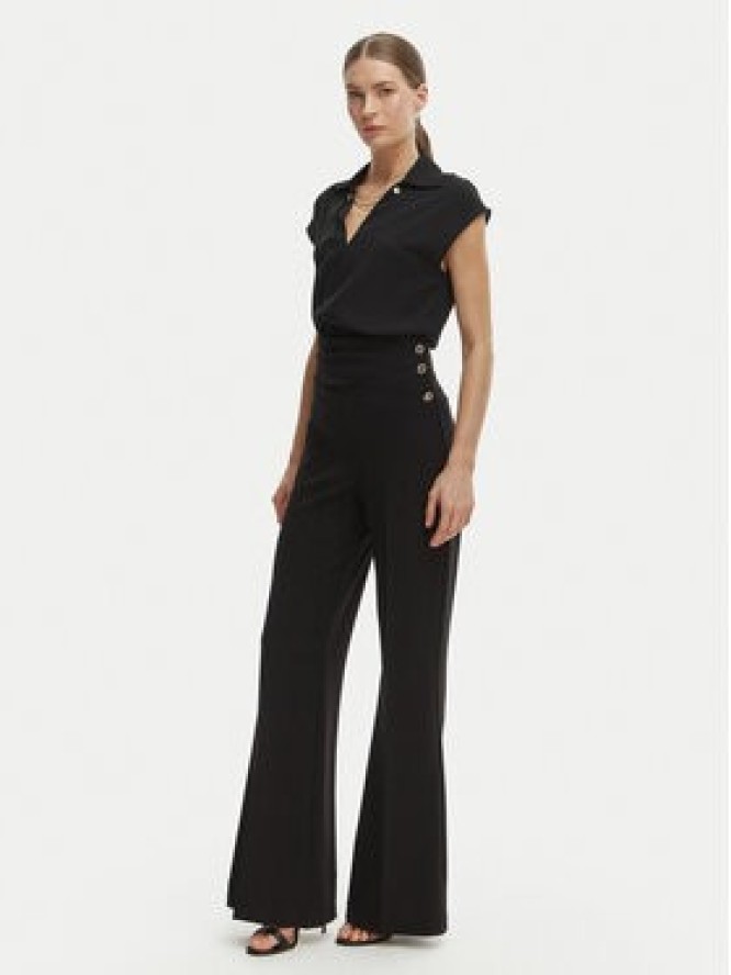 Rinascimento Spodnie palazzo CFC0020264002 Czarny Flare Fit