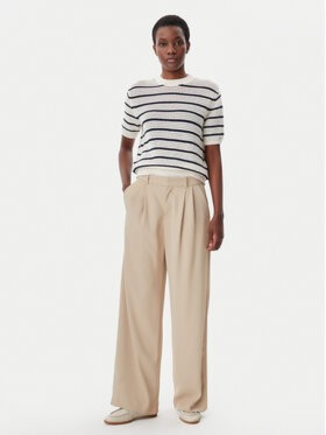 Tommy Hilfiger Sweter Pointelle WW0WW45950 Beżowy Regular Fit