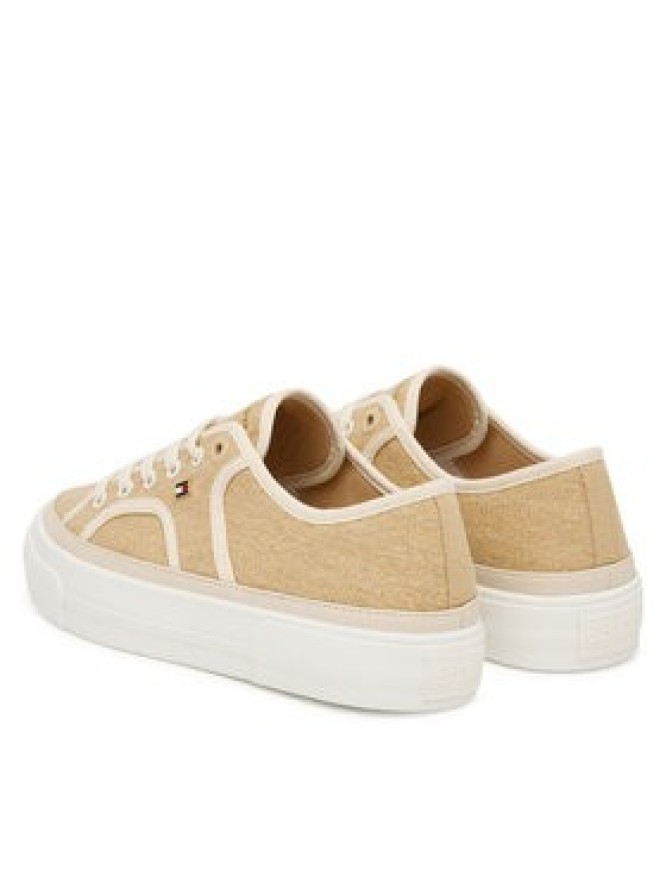 Tommy Hilfiger Tenisówki Platform Vulc Piping FW0FW09394 Żółty