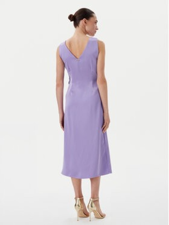 Rinascimento Sukienka koktajlowa CFC0122928003 Fioletowy Regular Fit