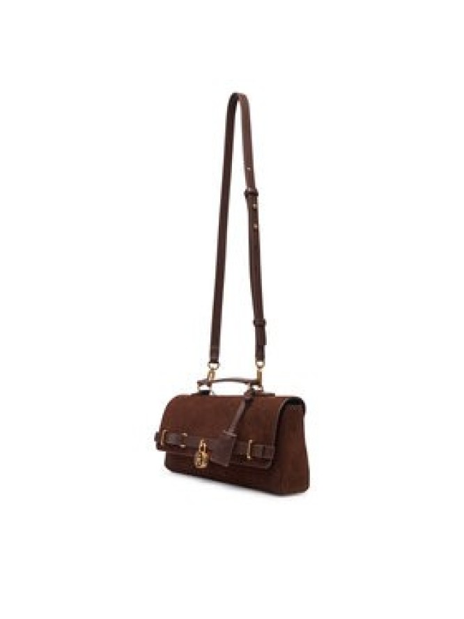 Tommy Hilfiger Torebka American Icon Clutch Suede AW0AW19515 Brązowy