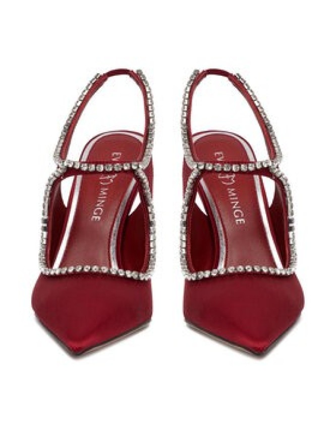 Eva Minge Szpilki EO-LIVIA-LT2019-6 Czerwony