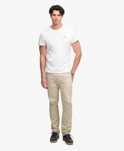 superdry The Merchant Store Sateen Five Pocket spodnie z organicznej bawełny –