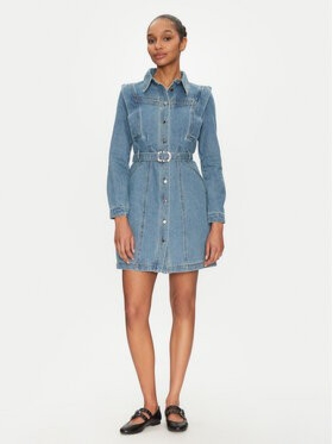 Morgan Sukienka jeansowa 251-RICOLI Szary Regular Fit