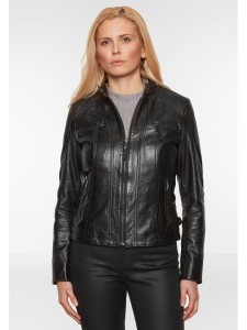 7eleven Skórzana kurtka w kolorze czarnym rozmiar: 46