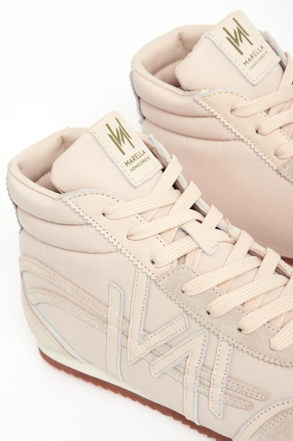 Sneakersy damskie zamszowe Gregory MARELLA MONOCHROME