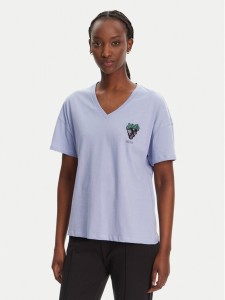 Liu Jo T-Shirt WA5366 JS904 Fioletowy Regular Fit