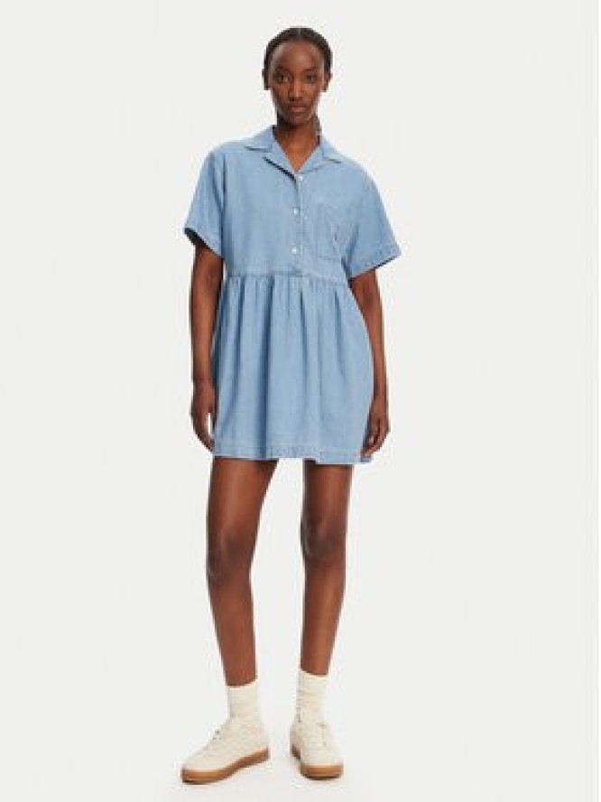 Tommy Jeans Sukienka jeansowa DW0DW20372 Niebieski Relaxed Fit