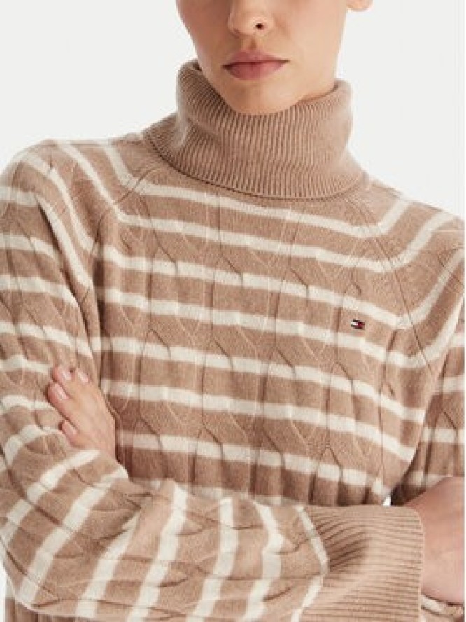 Tommy Hilfiger Golf WW0WW46791 Beżowy Regular Fit