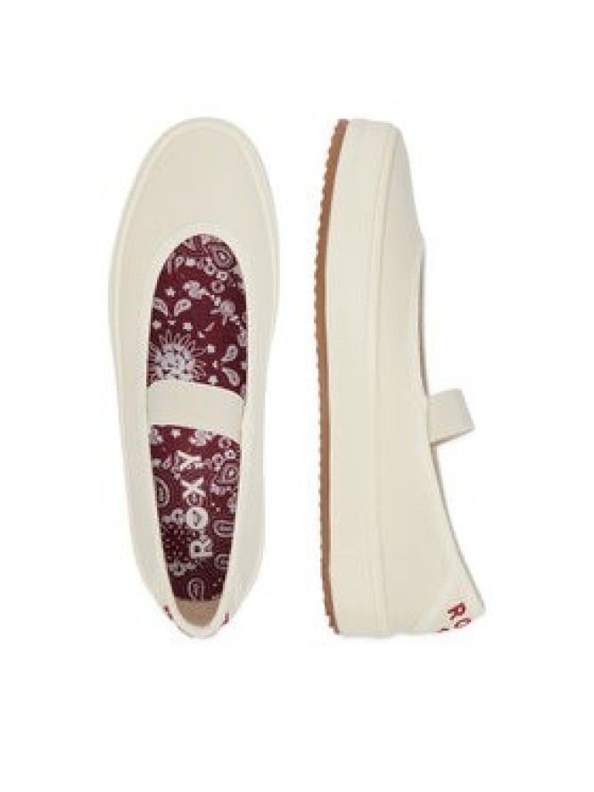 Roxy Tenisówki CWBEOB-HRY25626-1 Écru